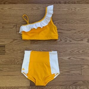 Yellow and White Kids Matching Set